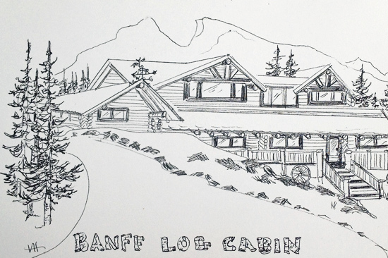 stay at the banff log cabin